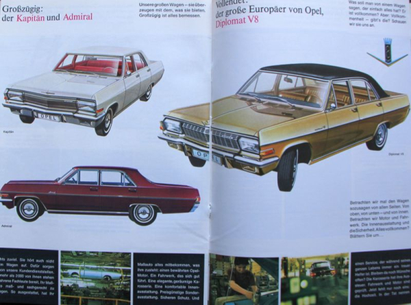 Opel Modelprogram 1969 Carbrochure (8226)